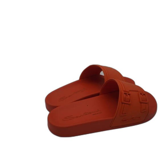 New Men Santoni debossed-logo slides with embossed logo. comfort/stylish size 8. - Picture 4 of 6